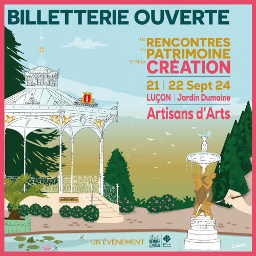 Publication billetterie ouverte rencontres du patrimoine et de la creation